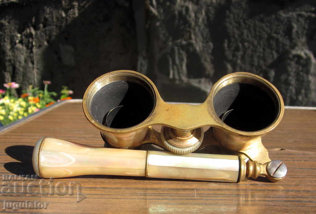 old mother of pearl binoculars mother of pearl binoculars with mother of pearl handle - 6