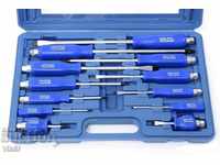 Set of 12 pieces of professional impact screwdrivers Mar-Pol