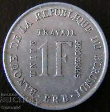 1 franc 1970, Burundi