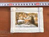 PICTURE REPRODUCTION FRAME HANDMADE PLASTER