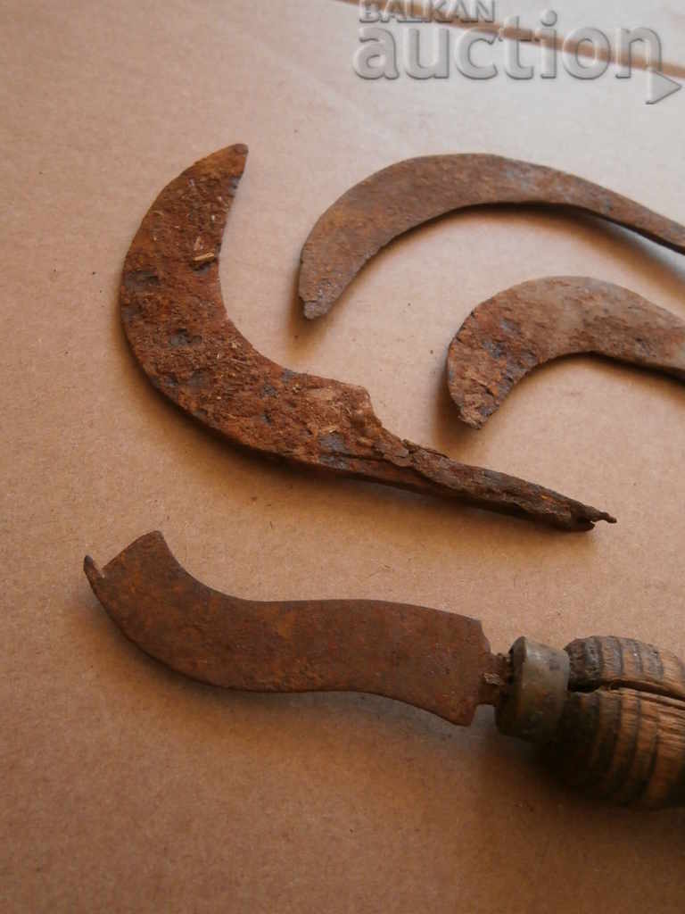 Auction antique forged small tools small knife lot Auction antique forged small tools small knife lot