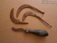 antic forjat unelte mici lot cuțit mic