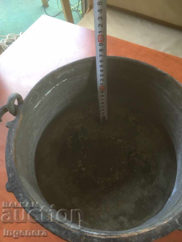 Auction  BOILER BOILER MENCHE MED COPPER-11 LITERS-WEIGHT0-1900 GR