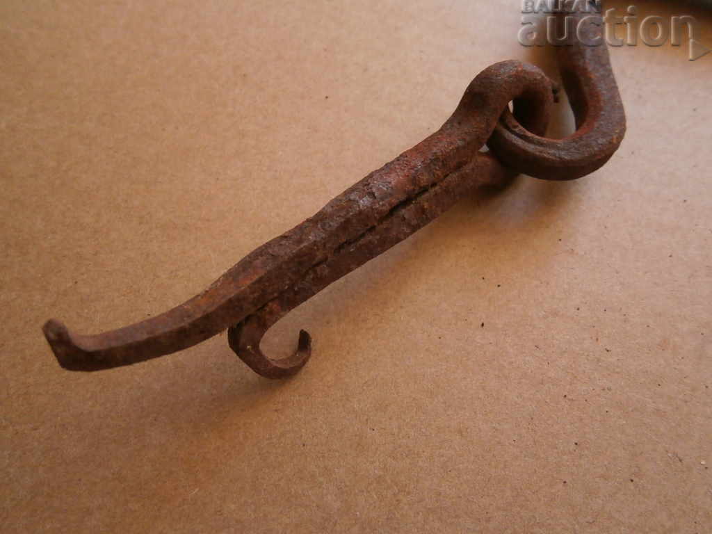 Auction antique wrought primitive handle Auction antique wrought primitive handle