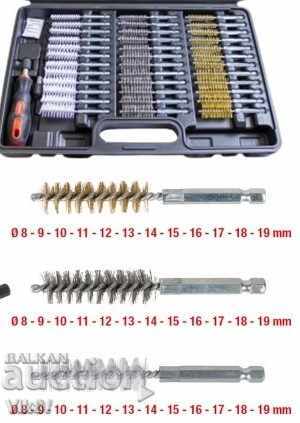Auction  Wire brushes for cleaning spark plugs and injectors 38 pieces Rock