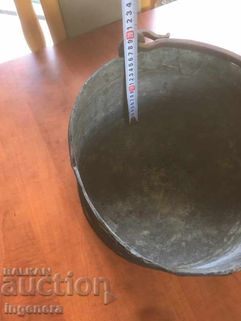 Auction BOILER KOTLE MENCHE COPPER - 14 LITERS - WEIGHT - 2300 GR Auction BOILER KOTLE MENCHE COPPER - 14 LITERS - WEIGHT - 2300 GR