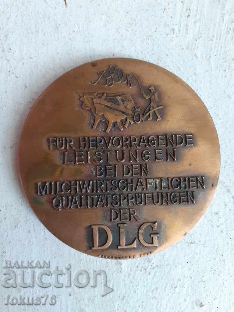 Large German bronze plaque BENNO MARTINY 1836-1923 with price 49.00 BGN | € 25.05