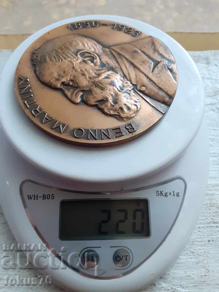 Delivery of Large German bronze plaque BENNO MARTINY 1836-1923