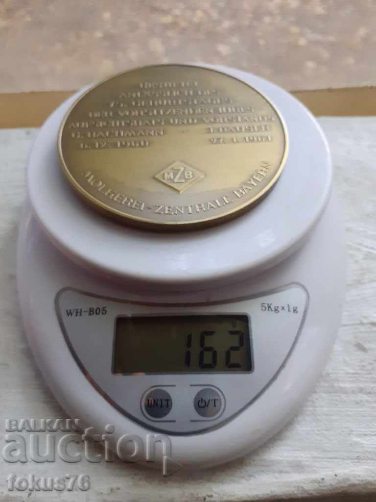 Large German plaque Zentrale Bayern MZB 1930/1960 - 5 Large German plaque Zentrale Bayern MZB 1930/1960 - 5