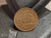 Coin Great Britain half penny 1964