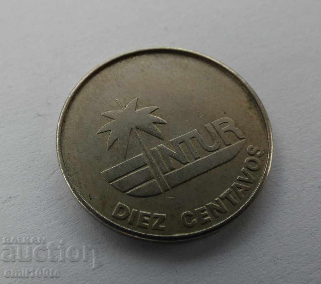 10 cents 1981 Cuba - INTUR for foreign tourists with price 3.00 BGN | € 1.53