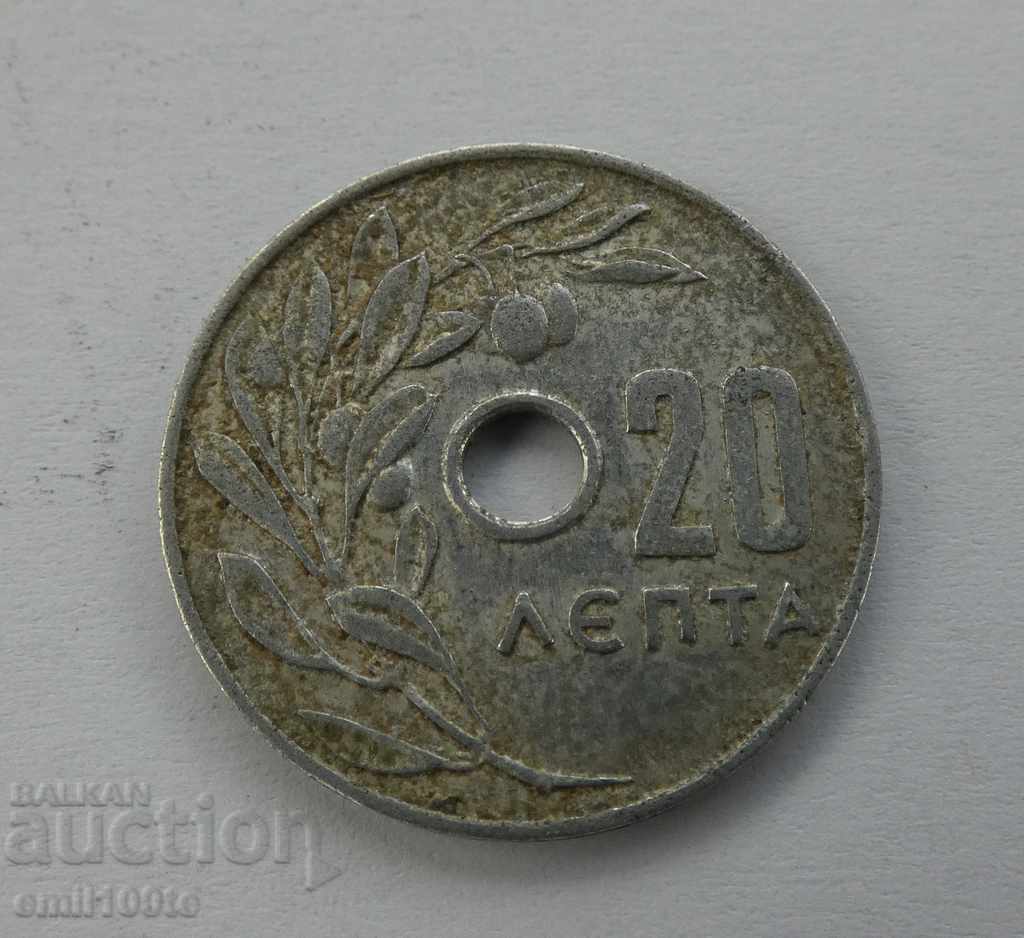 20 lepty 1969 Grecia