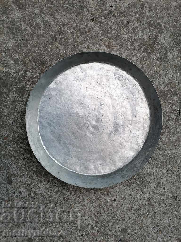 Tavă de plăcintă, cupru, caserolă, albastru, vas de cupru