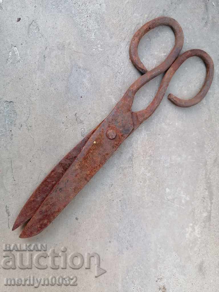 Old wrought iron scissors, knife, wrought iron scissors - 7 Old wrought iron scissors, knife, wrought iron scissors - 7