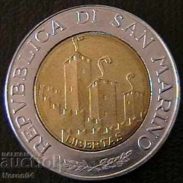 500 лири 1993, Сан Марино