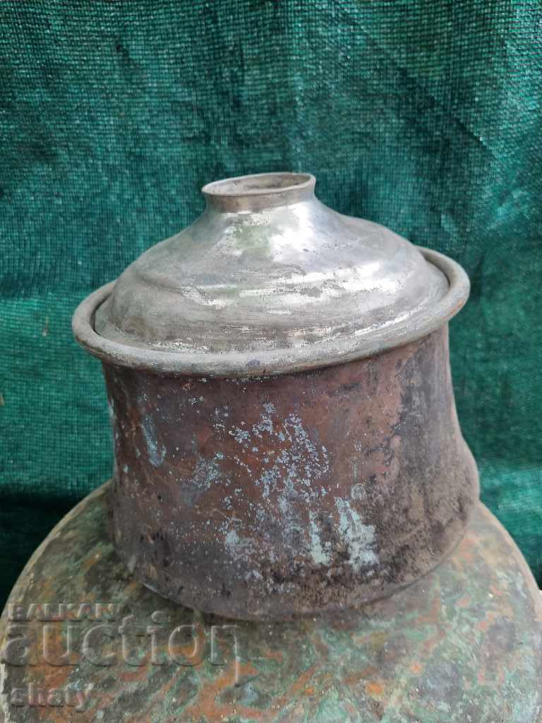 An old copper pot