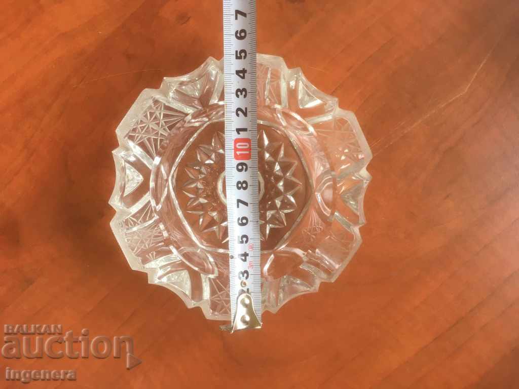 ASHTRAY CRYSTAL THICK WALL HEAVY-1230 GR with price 17.00 BGN | € 8.69 ASHTRAY CRYSTAL THICK WALL HEAVY-1230 GR with price 17.00 BGN | € 8.69
