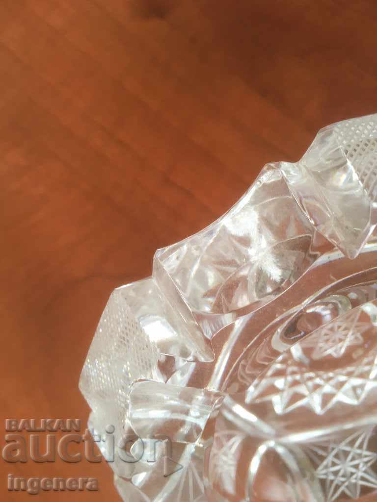 ASHTRAY CRYSTAL THICK WALL HEAVY-1230 GR - 6 ASHTRAY CRYSTAL THICK WALL HEAVY-1230 GR - 6