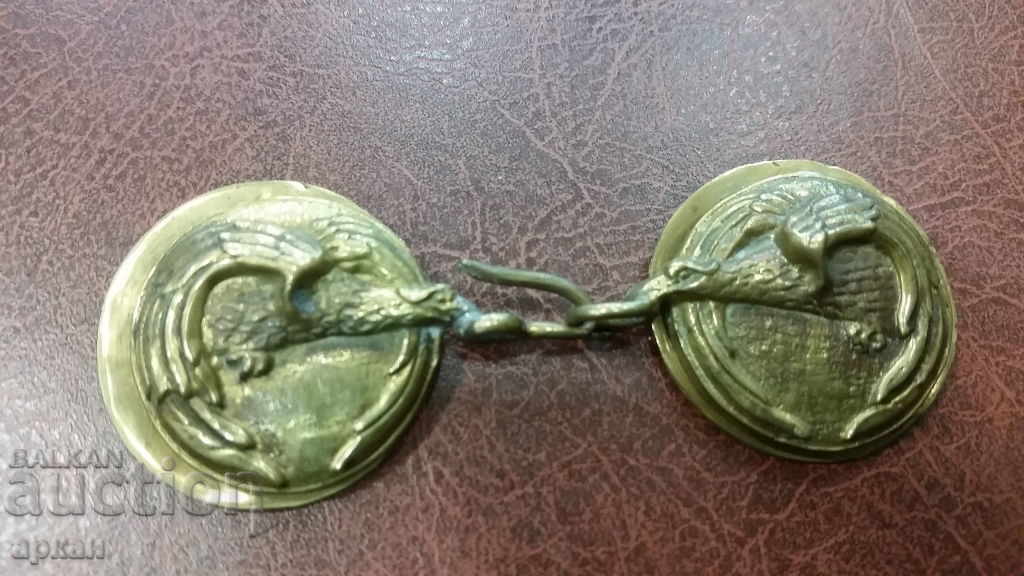 bronze clasp for capelin Air Force Kingdom of Bulgaria