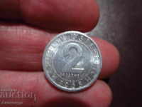 1965 AUSTRIA 2 pennies - ALUMINUM