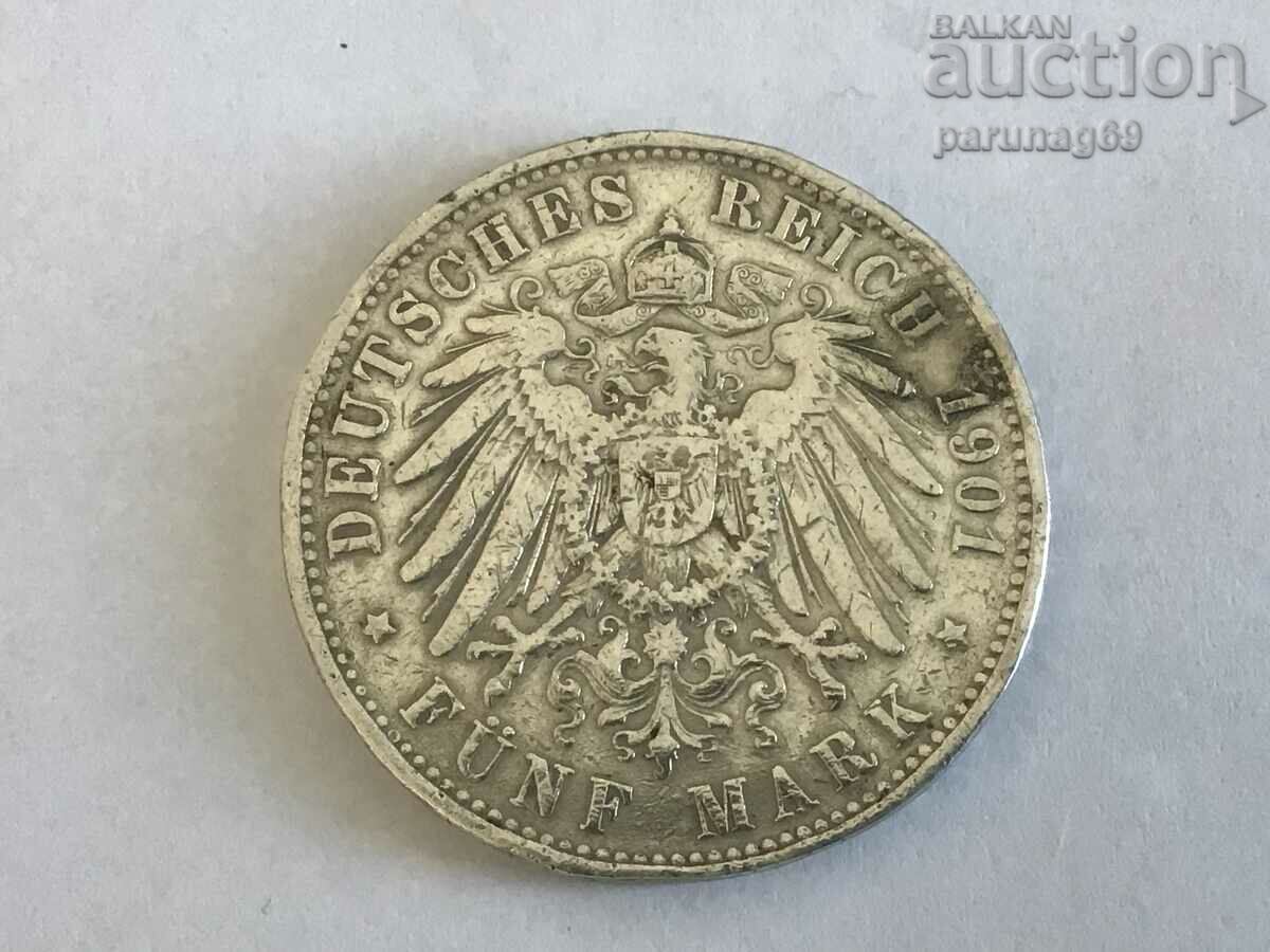 Germania 5 timbre 1901 (L.14) R tiraj: 667.990