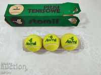 Retro set of Stomil tennis balls