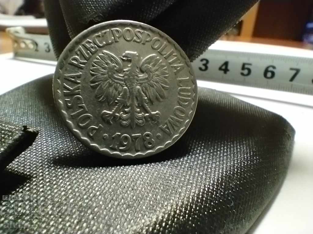 Coin Poland 1 zloty 1978 - 1 with price 0.49 BGN | € 0.25 Coin Poland 1 zloty 1978 - 1 with price 0.49 BGN | € 0.25