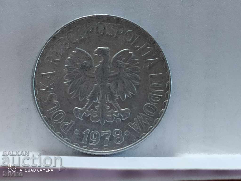 Coin Poland 1 zloty 1978 - 3 with price 0.49 BGN | € 0.25 Coin Poland 1 zloty 1978 - 3 with price 0.49 BGN | € 0.25