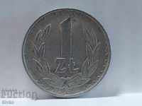 Moneda Polonia 1 zlot 1983