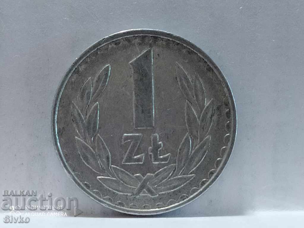 Монета Полша 1 злота 1984 - 5