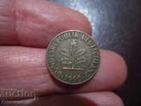 1950 GERMANY 1 pfennig - - letter - D