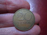SOC GDR Germania 20 pfennigs 1984