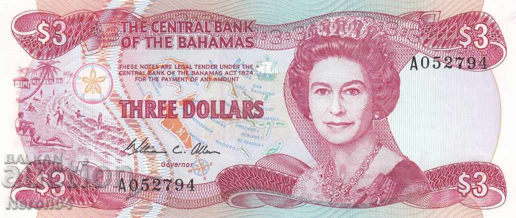 $ 3 1974, Bahamas