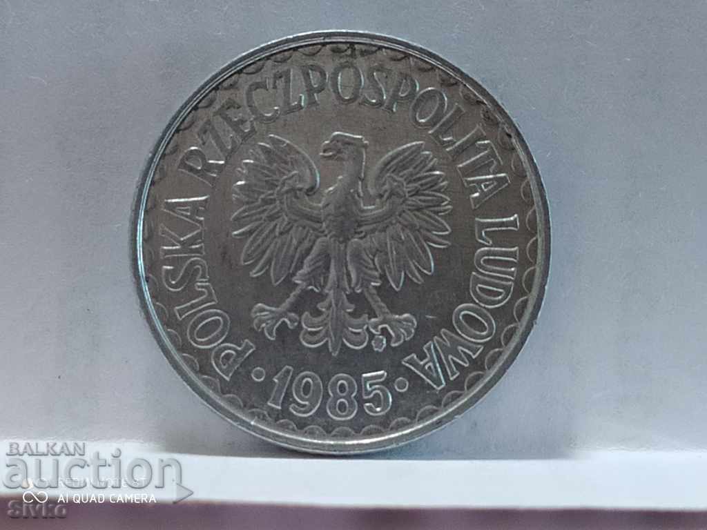 Coin Poland 1 zloty 1985 - 1 with price 0.49 BGN | € 0.25 Coin Poland 1 zloty 1985 - 1 with price 0.49 BGN | € 0.25