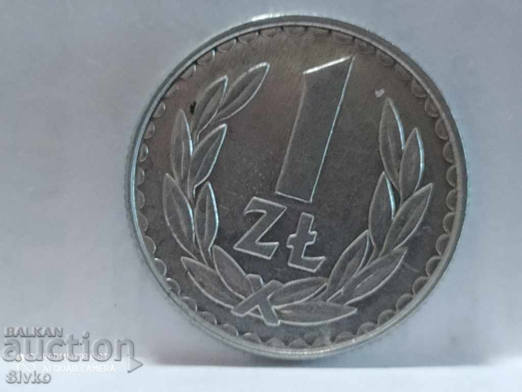 Монета Полша 1 злота 1985 - 1