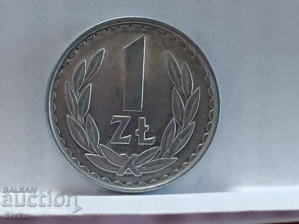 Монета Полша 1 злота 1985 - 2