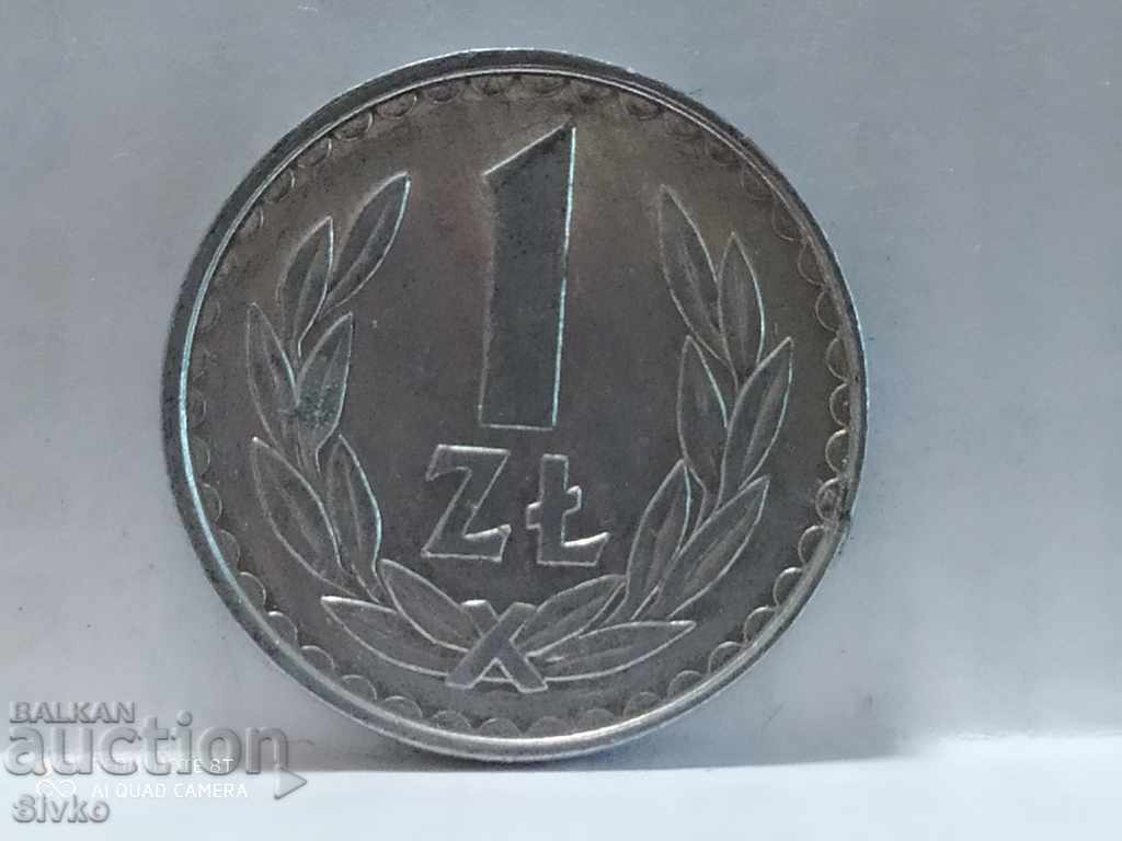 Монета Полша 1 злота 1985 - 3