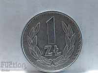 Монета Полша 1 злота 1985 - 4