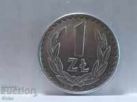 Монета Полша 1 злота 1986 - 2