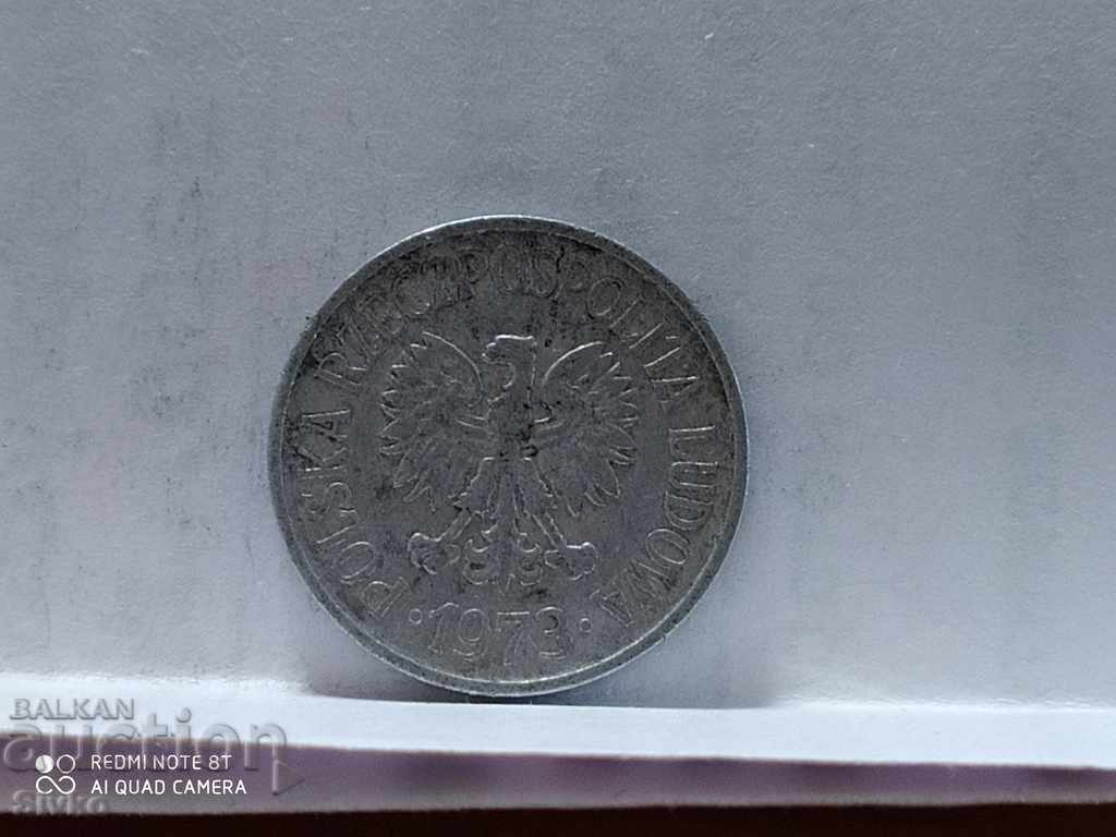 Coin Poland 20 groschen 1973 with price 0.19 BGN | € 0.10 Coin Poland 20 groschen 1973 with price 0.19 BGN | € 0.10