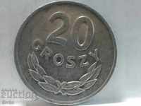 Монета Полша 20 гроша 1981