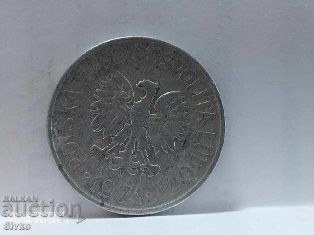 Coin Poland 50 groschen 1971 with price 0.29 BGN | € 0.15 Coin Poland 50 groschen 1971 with price 0.29 BGN | € 0.15