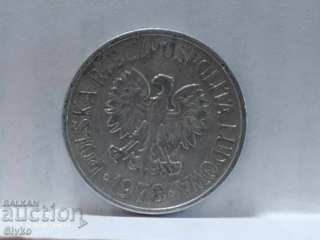 Coin Poland 50 groschen 1978 with price 0.29 BGN | € 0.15 Coin Poland 50 groschen 1978 with price 0.29 BGN | € 0.15