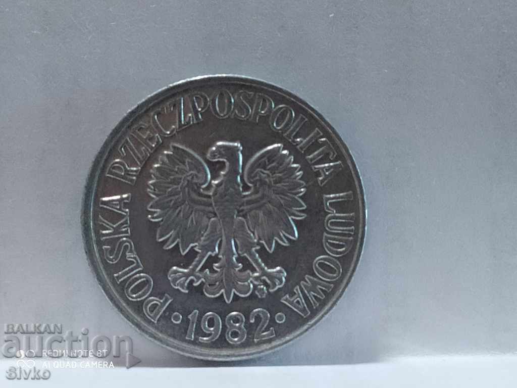 Coin Poland 50 groschen 1982 with price 0.39 BGN | € 0.20 Coin Poland 50 groschen 1982 with price 0.39 BGN | € 0.20