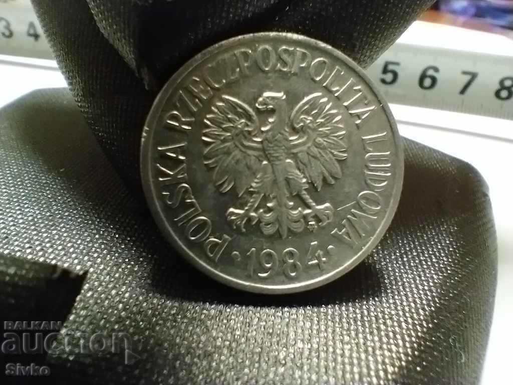 Coin Poland 50 groschen 1984 - 1 with price 0.39 BGN | € 0.20 Coin Poland 50 groschen 1984 - 1 with price 0.39 BGN | € 0.20