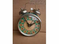 Alarm clock with bells SEVANI retro vintage USSR