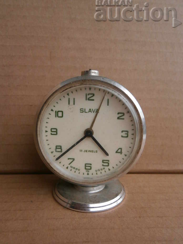 Desktop clock GLORY mini alarm clock USSR retro vintage with price 15.00 BGN | € 7.67 Desktop clock GLORY mini alarm clock USSR retro vintage with price 15.00 BGN | € 7.67