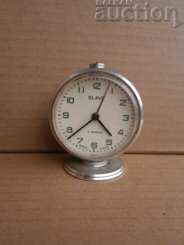 Ceas de birou GLORY mini ceas cu alarmă URSS retro vintage