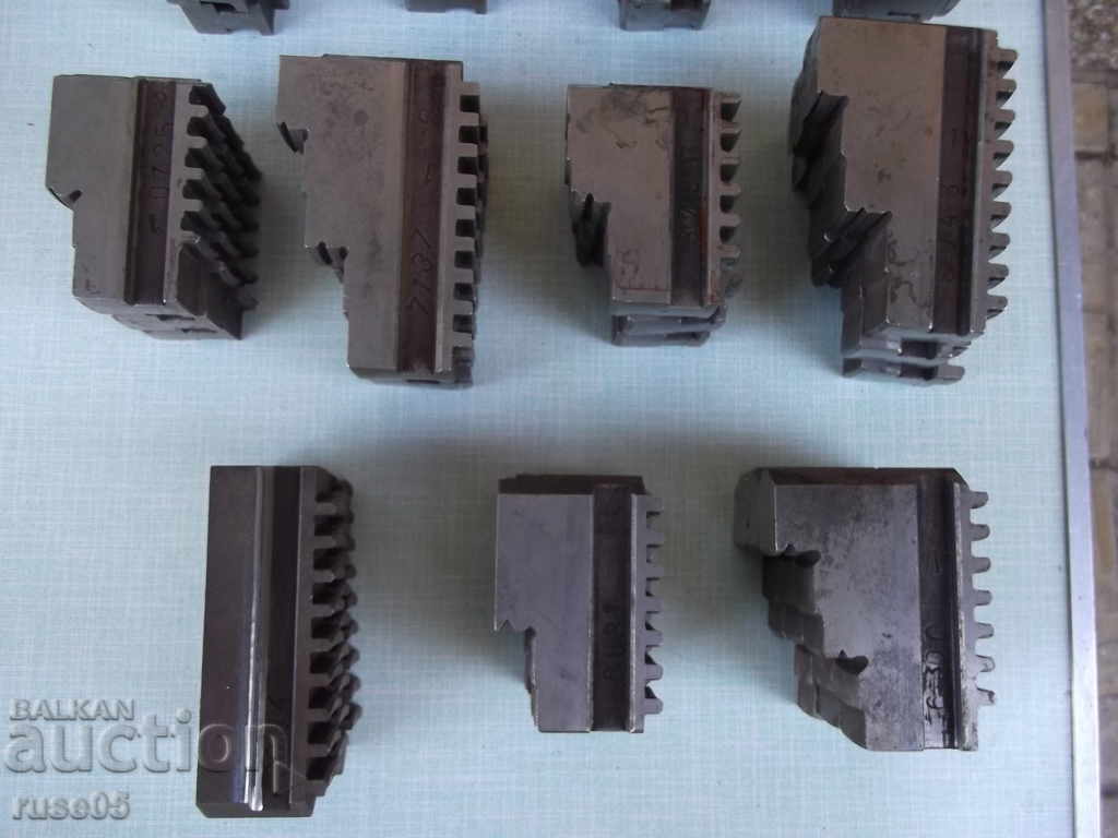 Lot of 15 pcs. the set of jaws for a three-jaw universal with price 200.00 BGN | € 102.26 Lot of 15 pcs. the set of jaws for a three-jaw universal with price 200.00 BGN | € 102.26