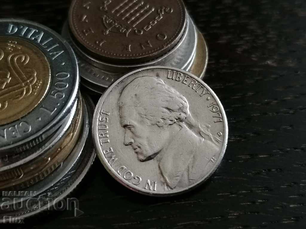 Coin - US - 5 cents 1971 with price 1.50 BGN | € 0.77 Coin - US - 5 cents 1971 with price 1.50 BGN | € 0.77